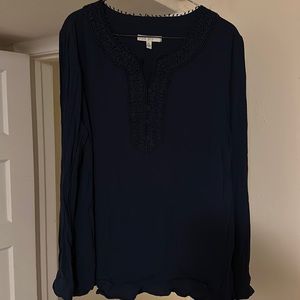 Pale Sky dark blue, long sleeve shirt